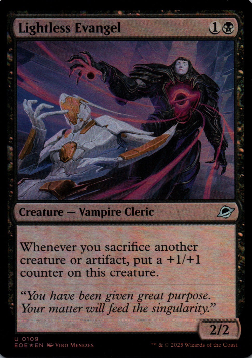 Lightless Evangel - Edge of Eternities - 109 - Front