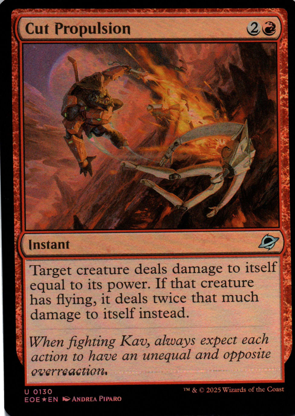 Cut Propulsion - Edge of Eternities - 130 - Front