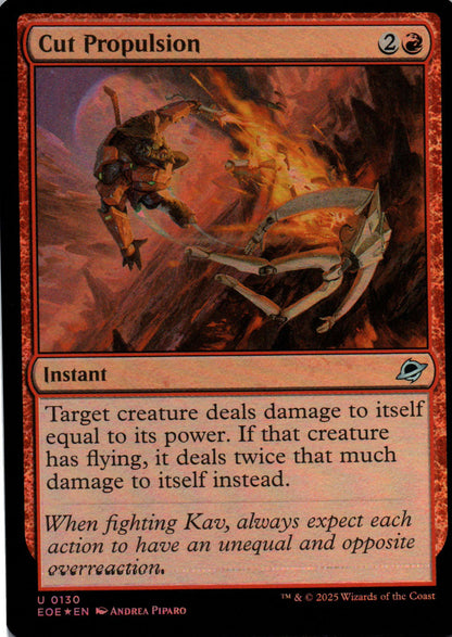 Cut Propulsion - Edge of Eternities - 130 - Front