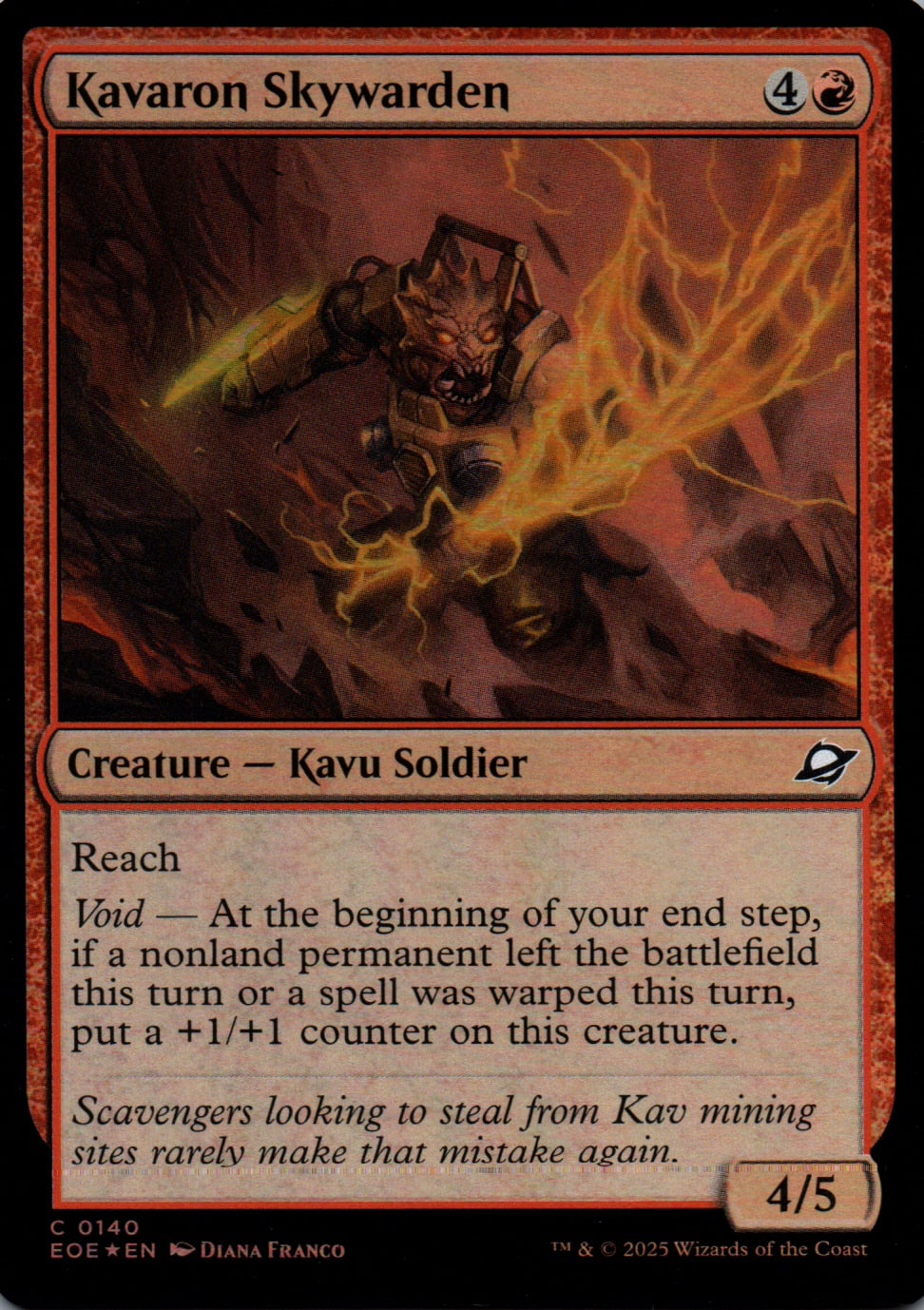 Kavaron Skywarden - Edge of Eternities - 140 - Front