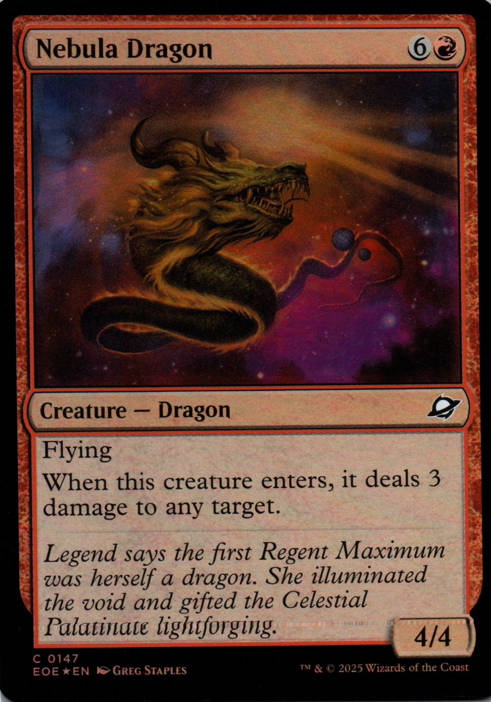 Nebula Dragon - Edge of Eternities - 147 - Front