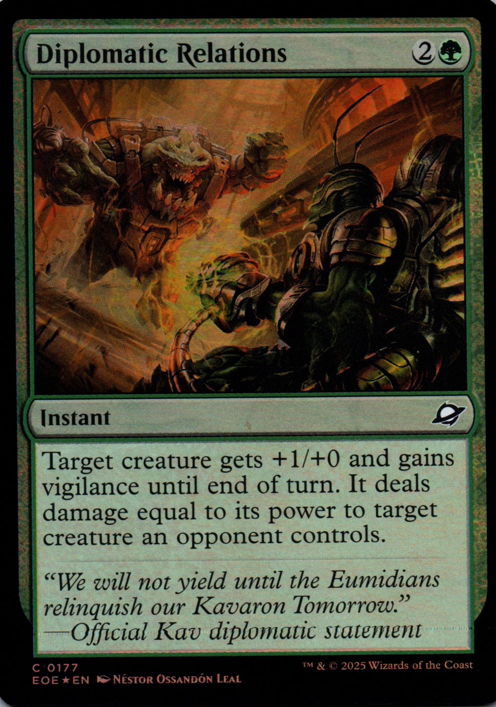 Diplomatic Relations - Edge of Eternities - 177 - Front