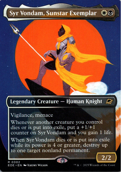 Syr Vondam, Sunstar Exemplar