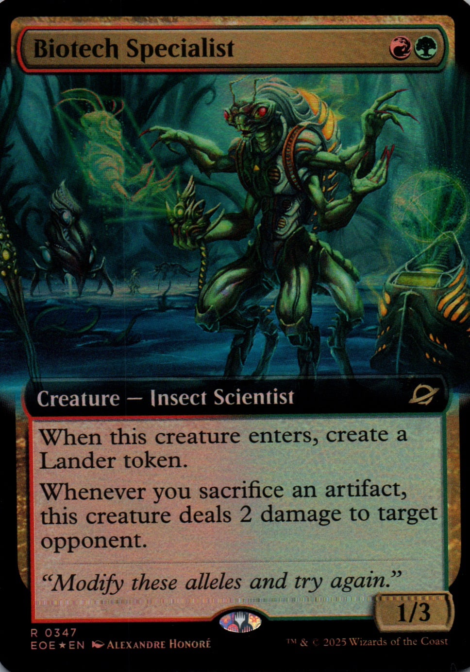 Biotech Specialist - Edge of Eternities - 347 - Front