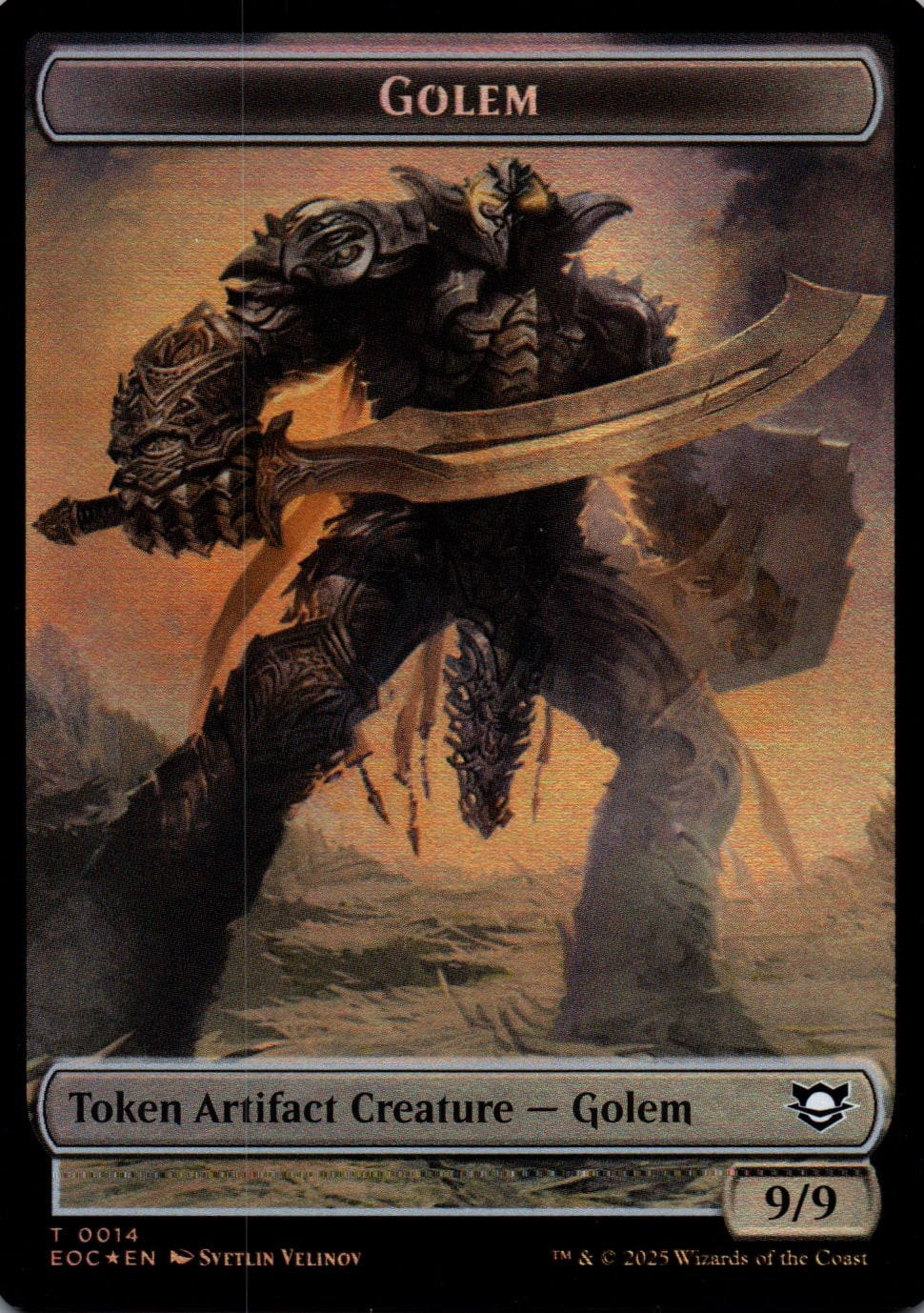 Golem - Edge of Eternities Commander Tokens - 14 - Front