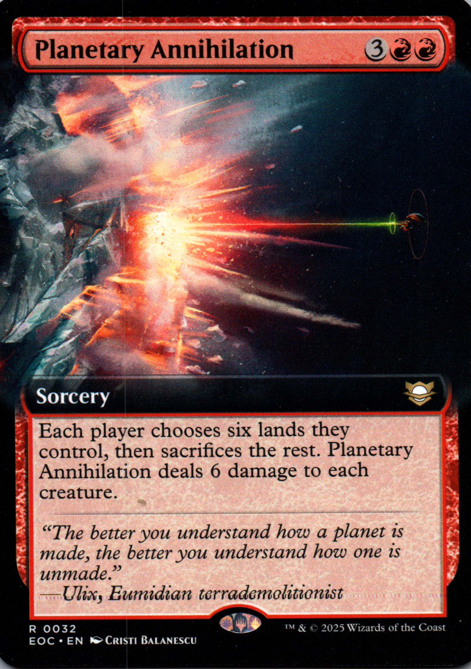 Planetary Annihilation - Edge of Eternities Commander - 32 - Front