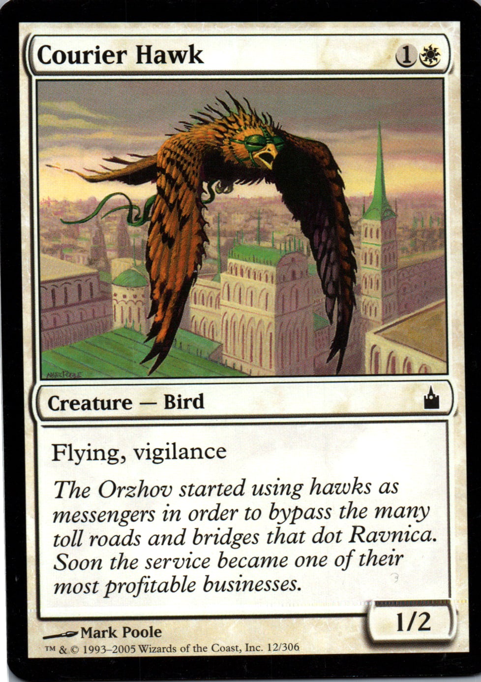 Courier Hawk - Ravnica: City of Guilds - 12 - Front