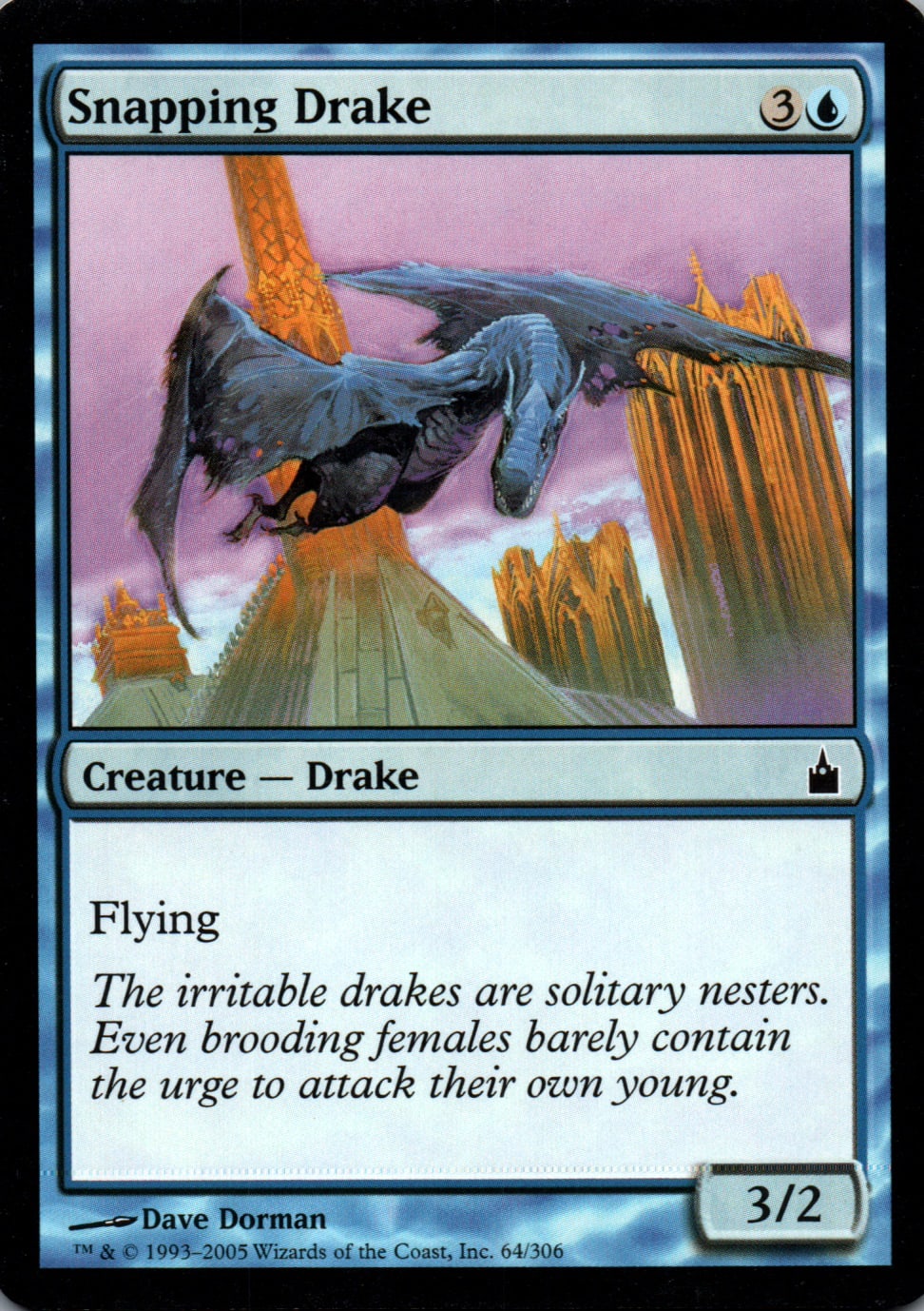Snapping Drake - Ravnica: City of Guilds - 64 - Front