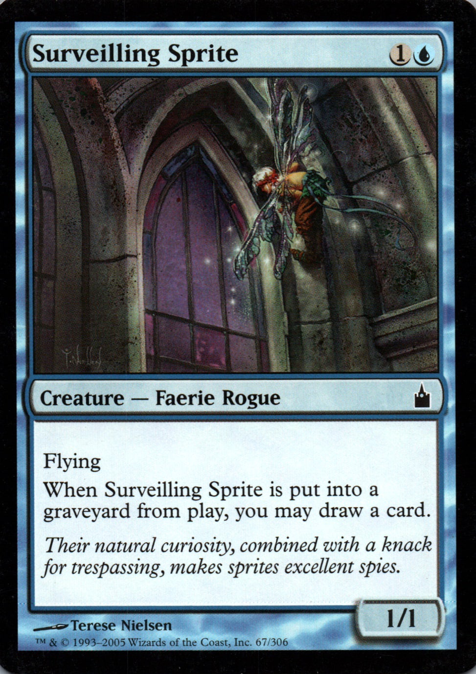 Surveilling Sprite - Ravnica: City of Guilds - 67 - Front