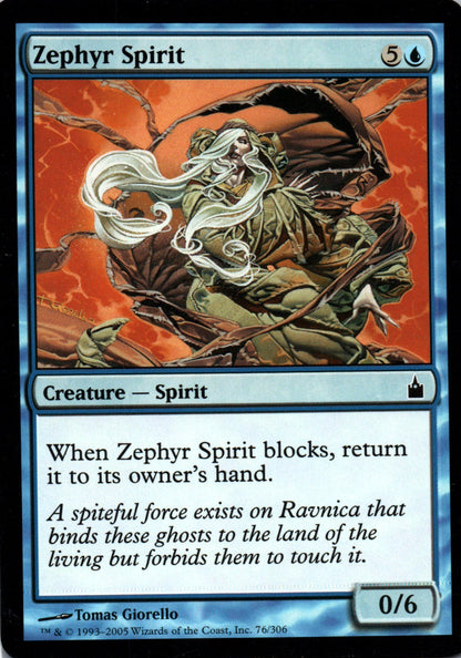 Zephyr Spirit - Ravnica: City of Guilds - 76 - Front