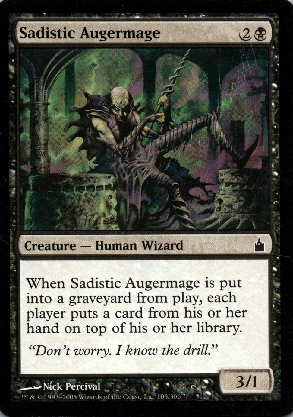 Sadistic Augermage - Ravnica: City of Guilds - 103 - Front