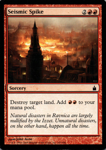 Seismic Spike - Ravnica: City of Guilds - 141 - Front