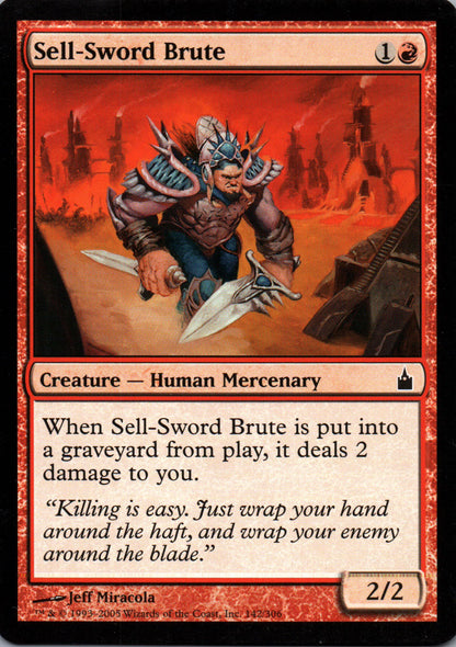 Sell-Sword Brute - Ravnica: City of Guilds - 142 - Front