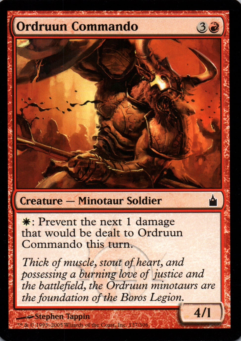 Ordruun Commando - Ravnica: City of Guilds - 137 - Front