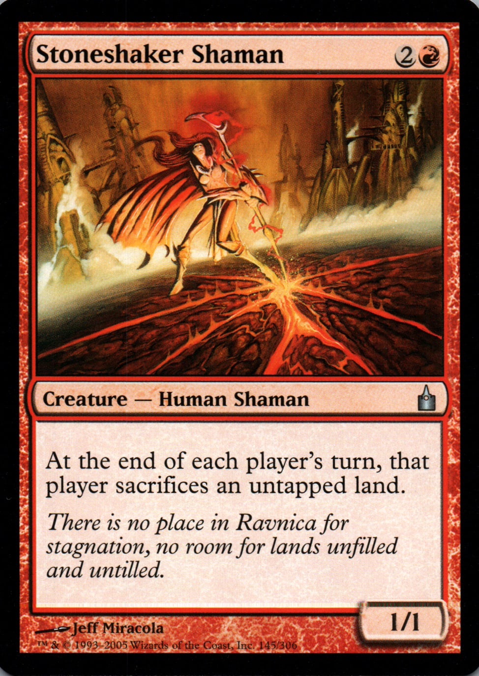Stoneshaker Shaman - Ravnica: City of Guilds - 145 - Front