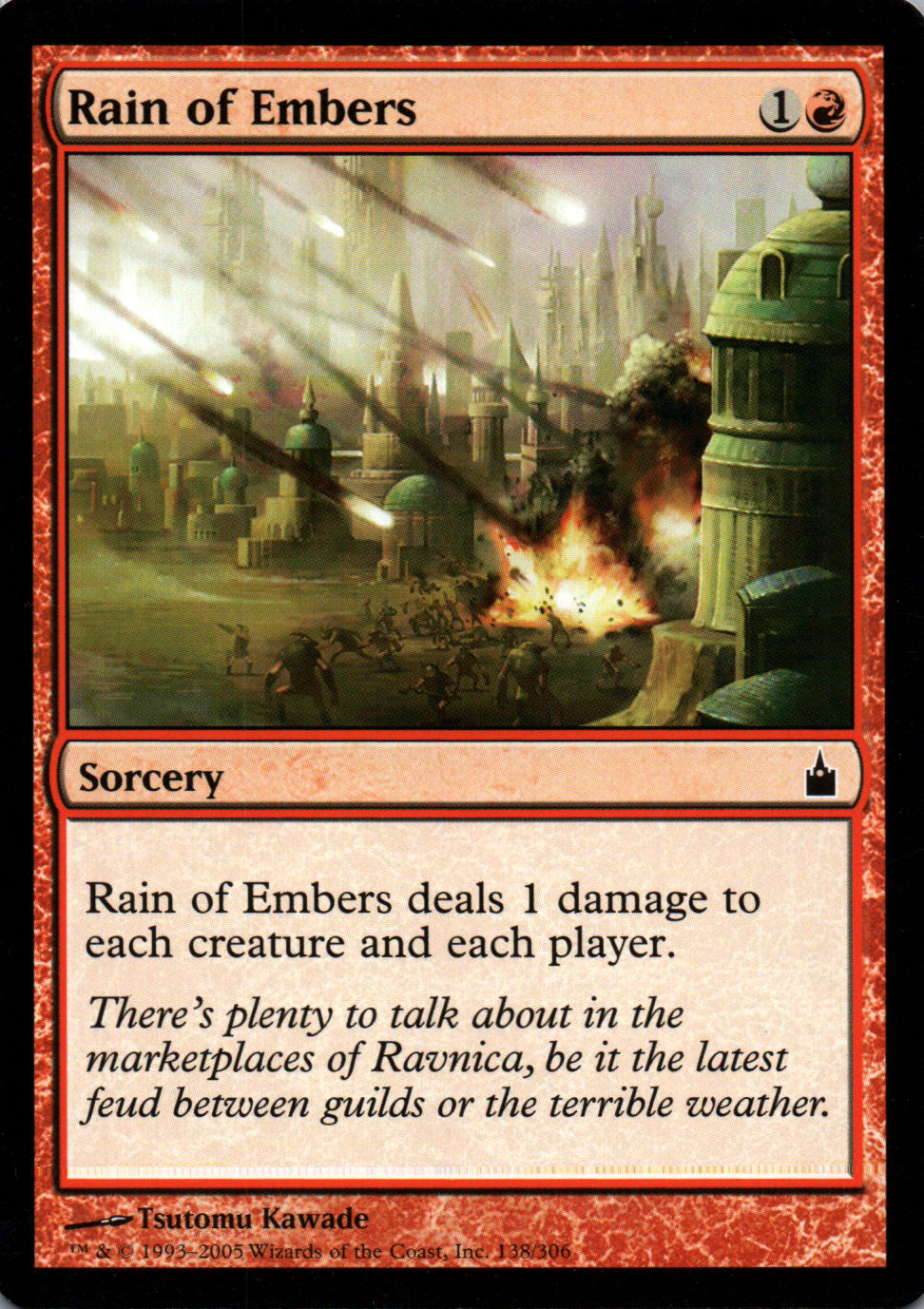 Rain of Embers - Ravnica: City of Guilds - 138 - Front