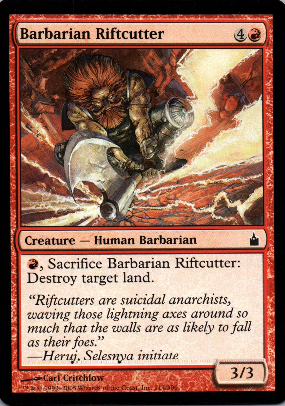 Barbarian Riftcutter - Ravnica: City of Guilds - 114 - Front