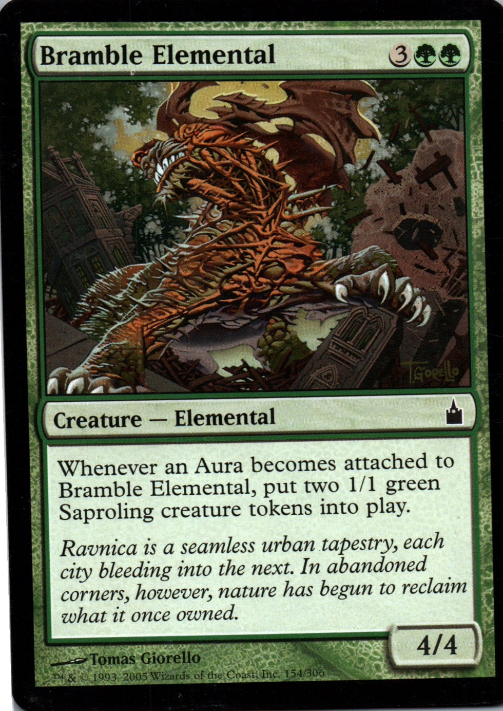 Bramble Elemental - Ravnica: City of Guilds - 154 - Front
