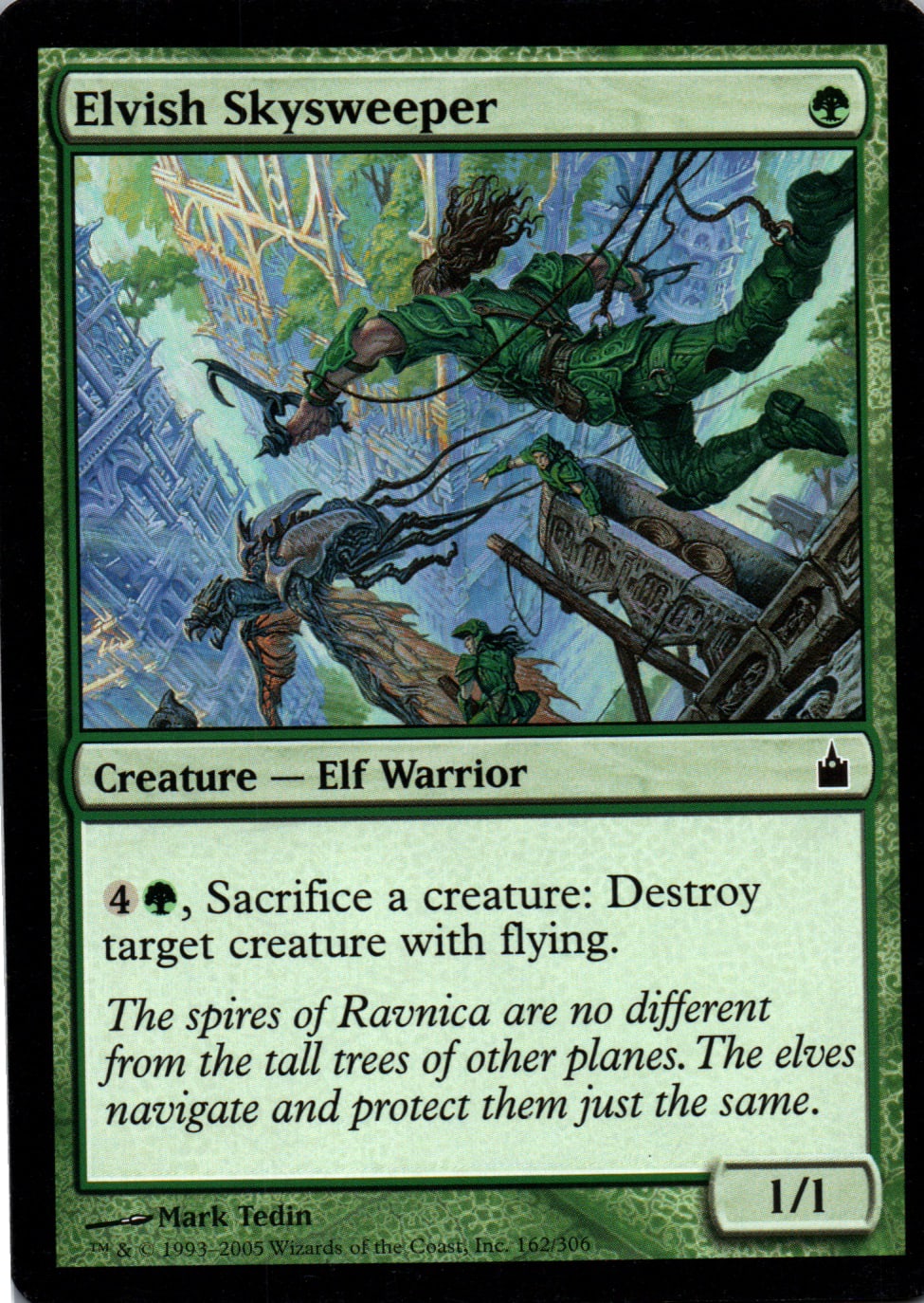 Elvish Skysweeper - Ravnica: City of Guilds - 162 - Front