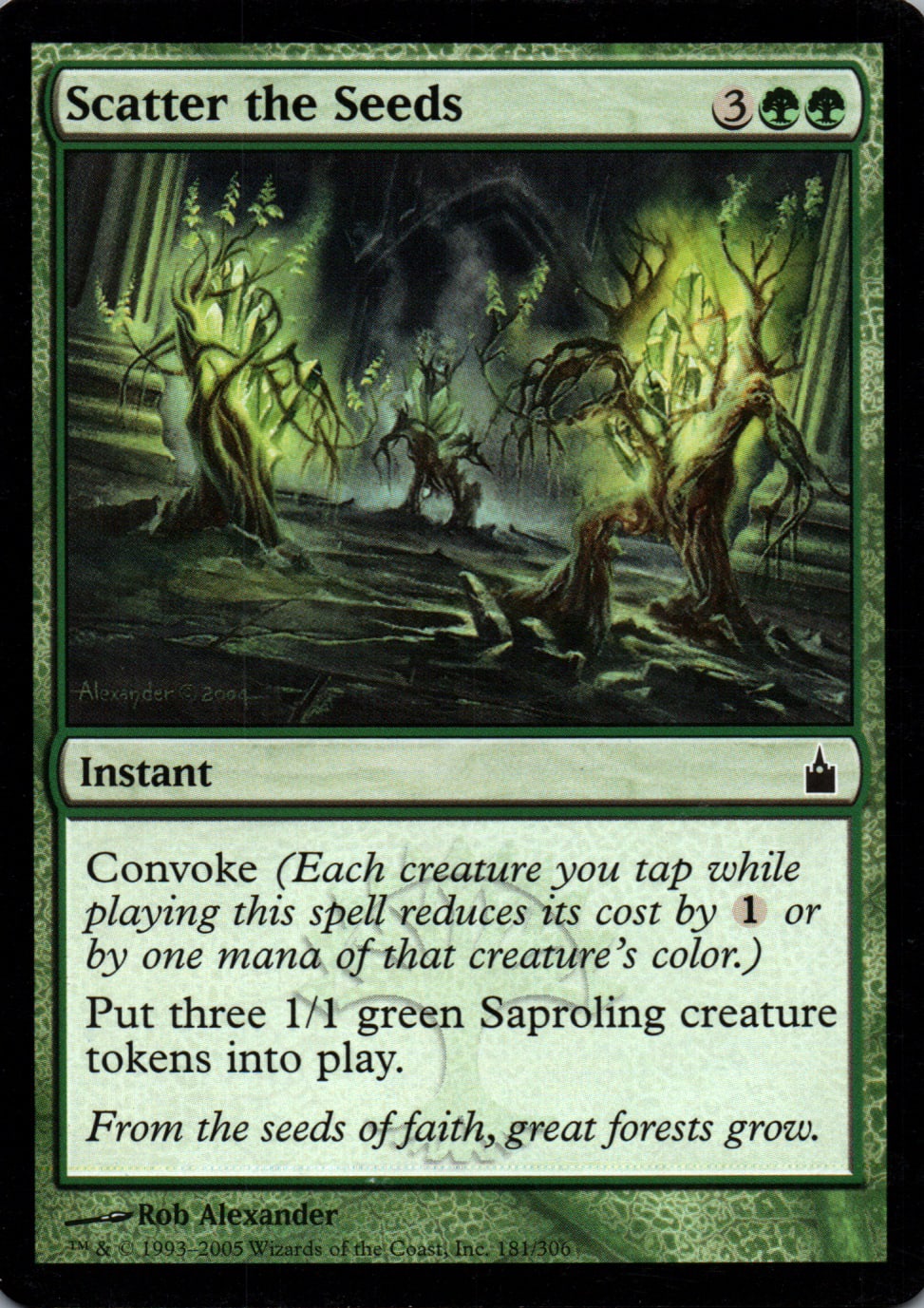 Scatter the Seeds - Ravnica: City of Guilds - 181 - Front