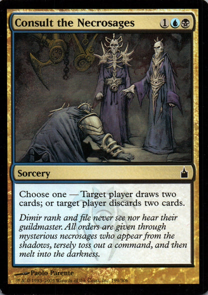 Consult the Necrosages - Ravnica: City of Guilds - 199 - Front