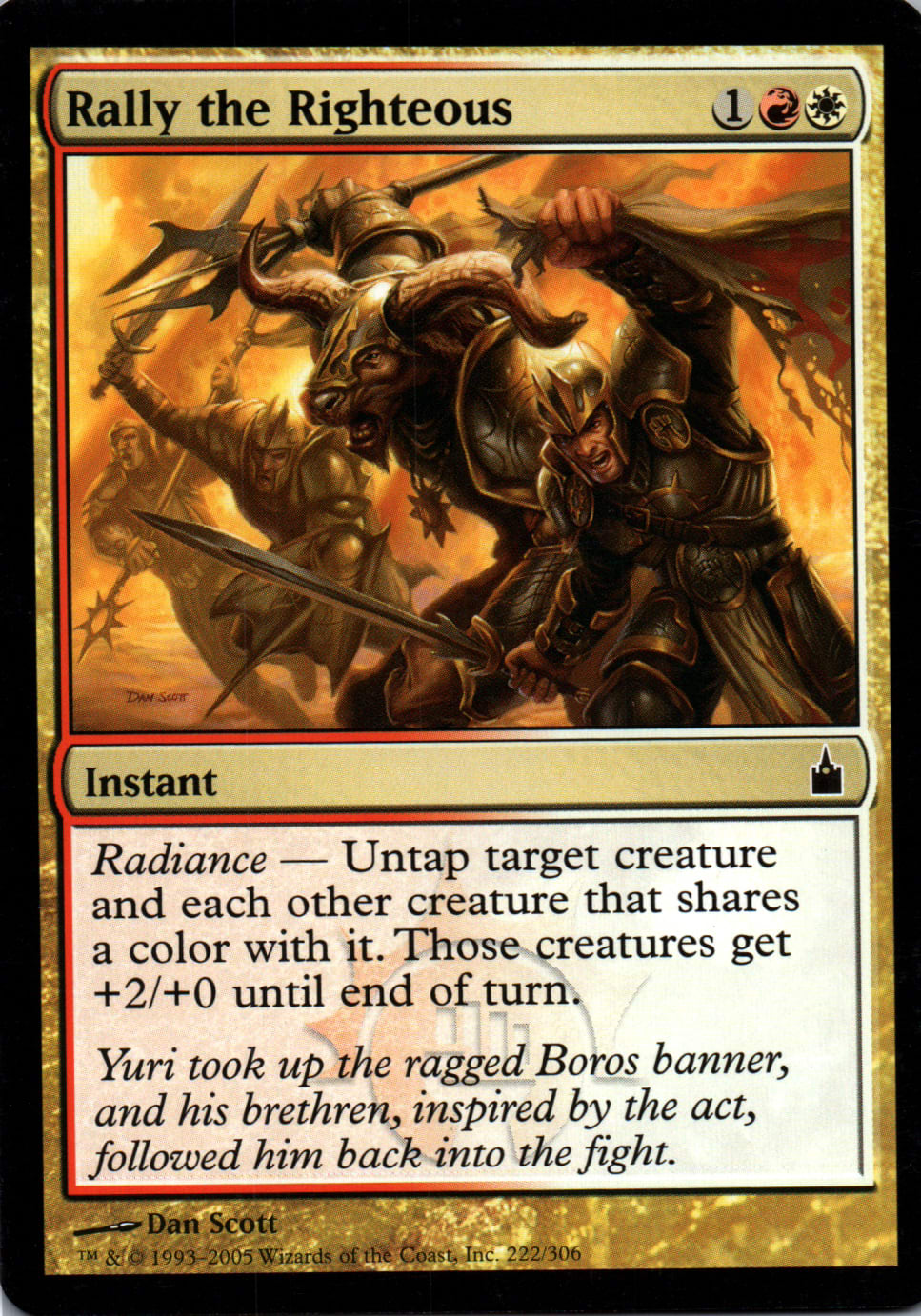 Rally the Righteous - Ravnica: City of Guilds - 222 - Front