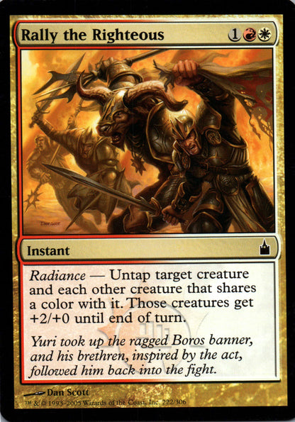 Rally the Righteous - Ravnica: City of Guilds - 222 - Front