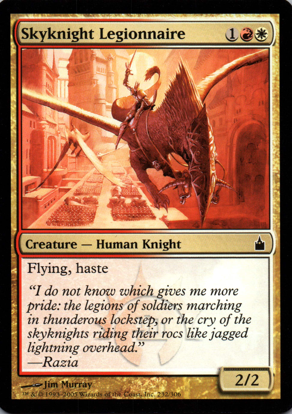 Skyknight Legionnaire - Ravnica: City of Guilds - 232 - Front