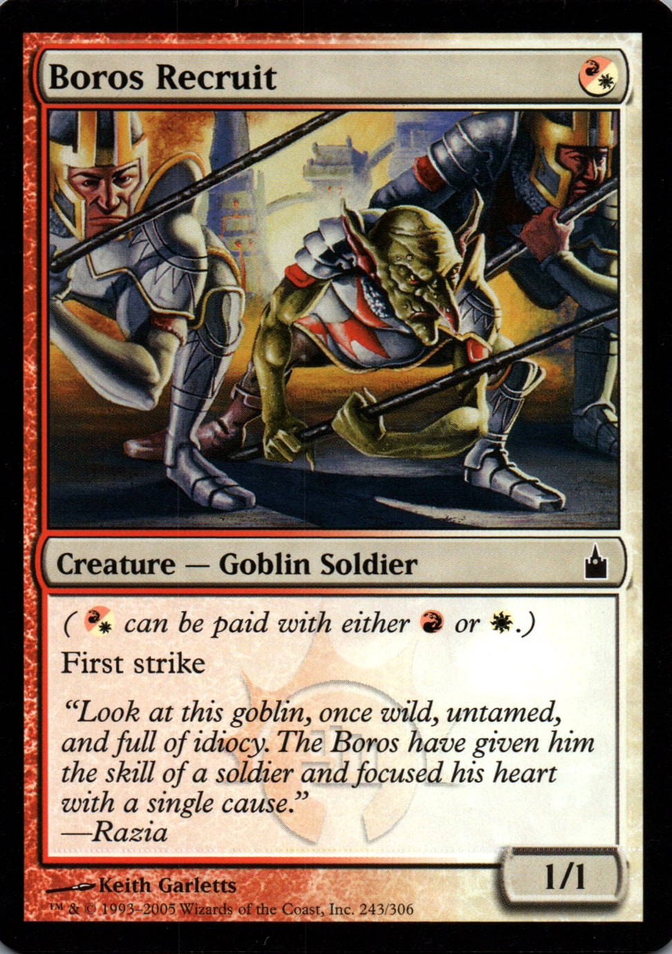 Boros Recruit - Ravnica: City of Guilds - 243 - Front