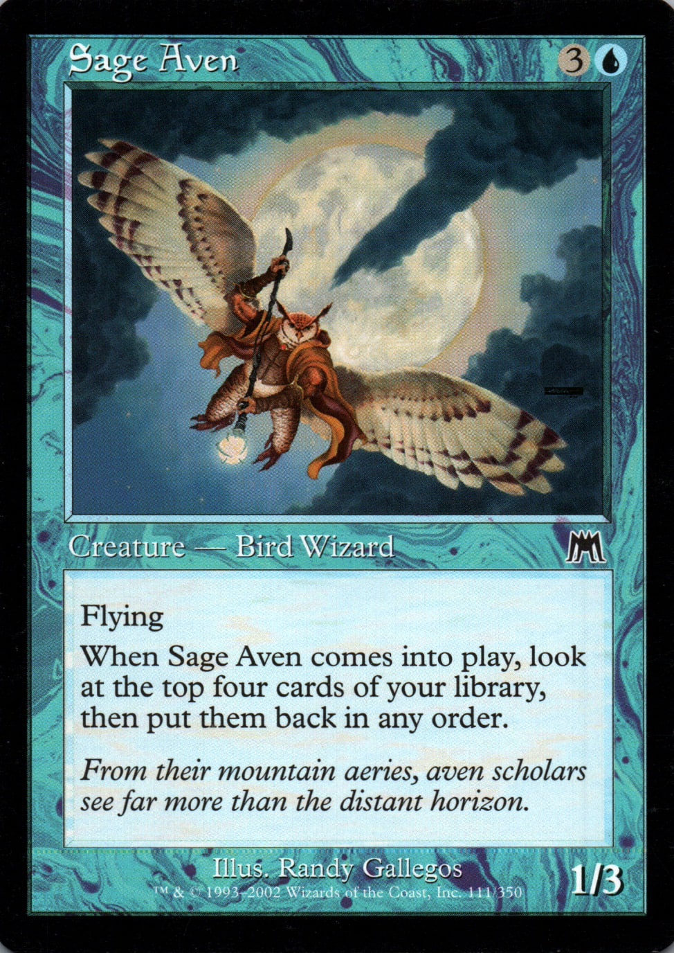 Sage Aven - Onslaught - 111 - Front