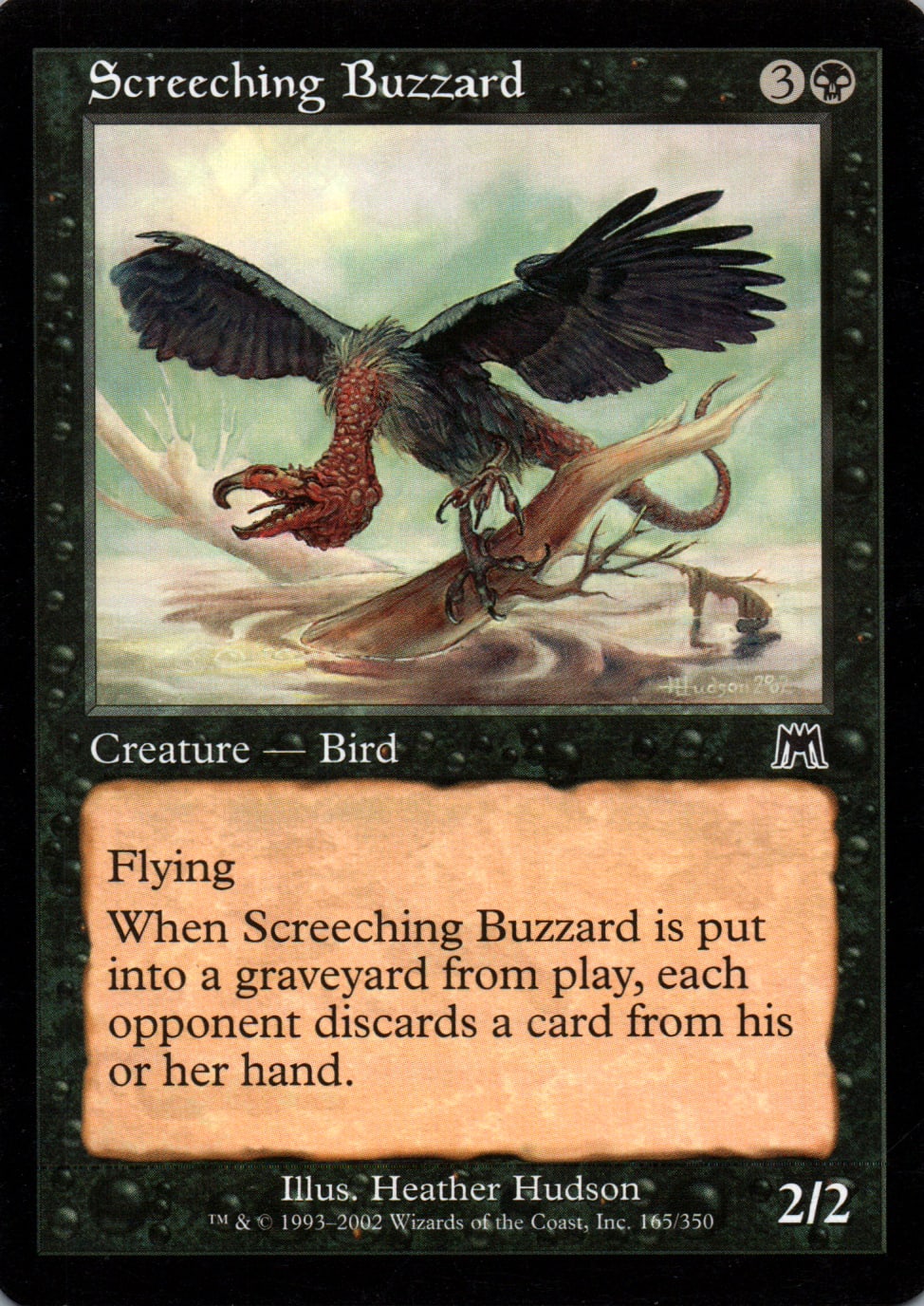 Screeching Buzzard - Onslaught - 165 - Front