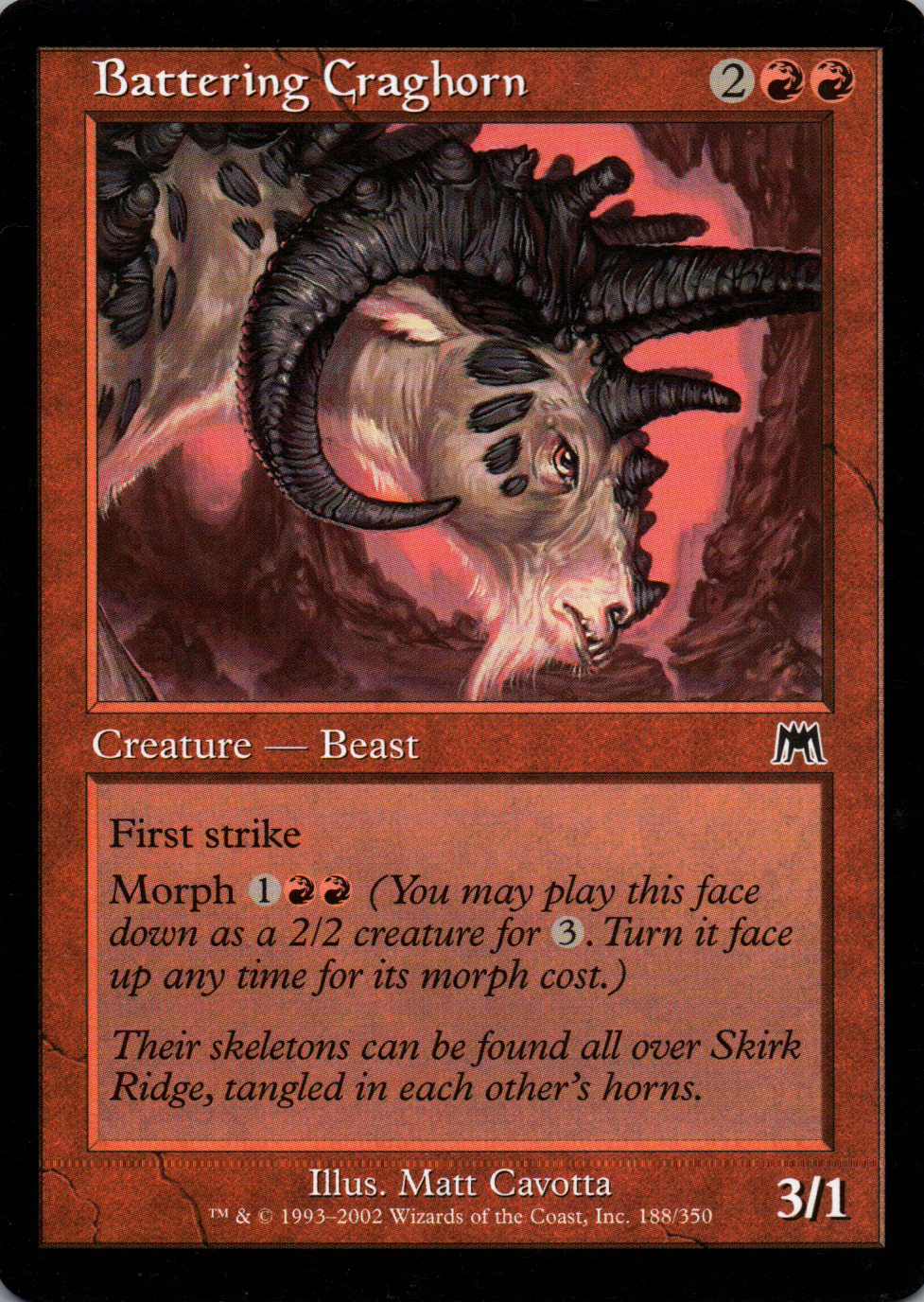 Battering Craghorn - Onslaught - 188 - Front