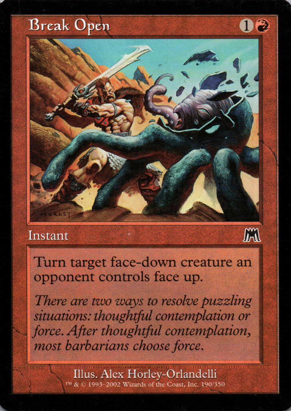 Break Open - Onslaught - 190 - Front