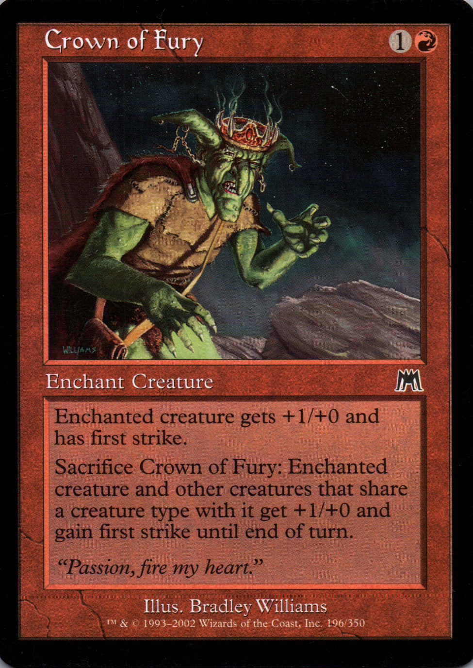 Crown of Fury - Onslaught - 196 - Front