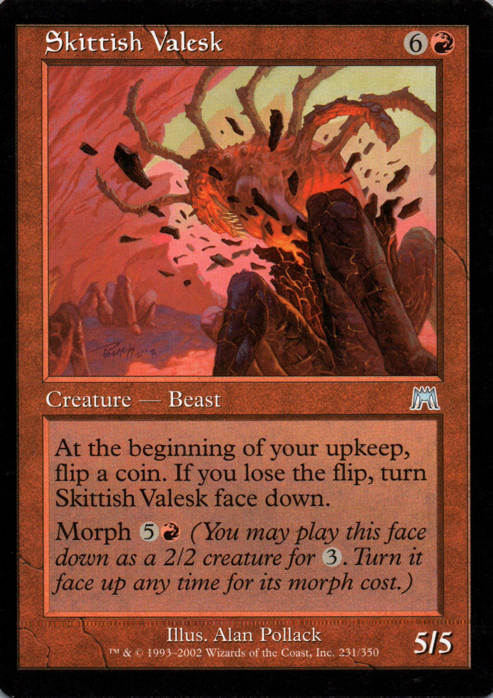 Skittish Valesk - Onslaught - 231 - Front