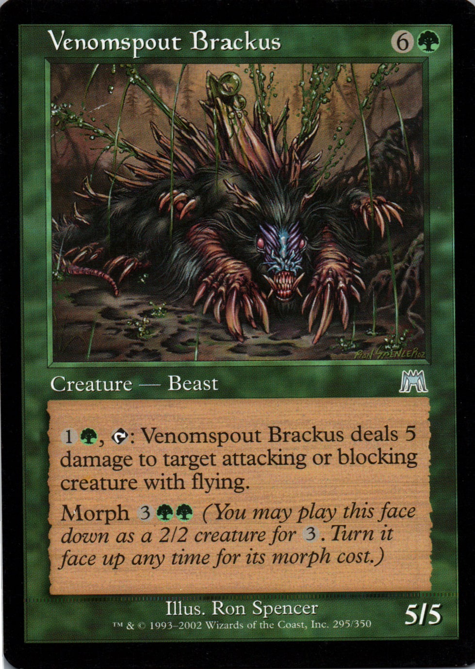 Venomspout Brackus - Onslaught - 295 - Front