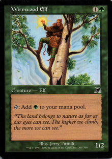 Wirewood Elf - Onslaught - 301 - Front