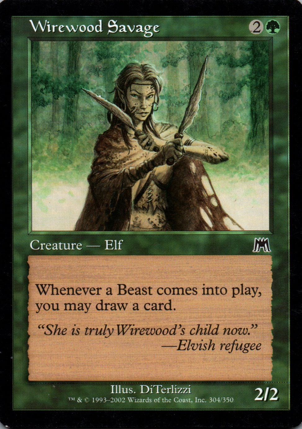 Wirewood Savage - Onslaught - 304 - Front