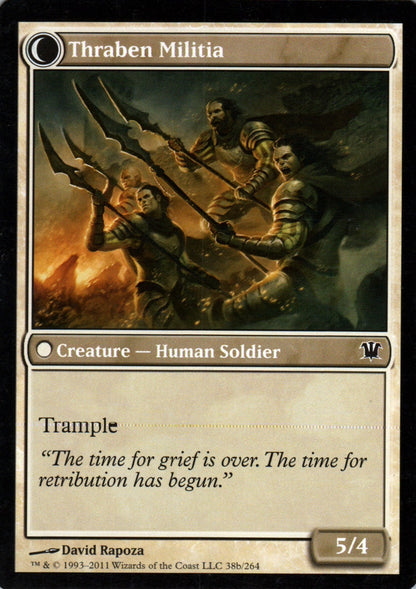 Thraben Sentry // Thraben Militia - Innistrad - 38 - Back