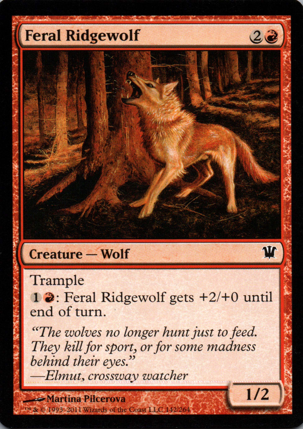 Feral Ridgewolf - Innistrad - 142 - Front