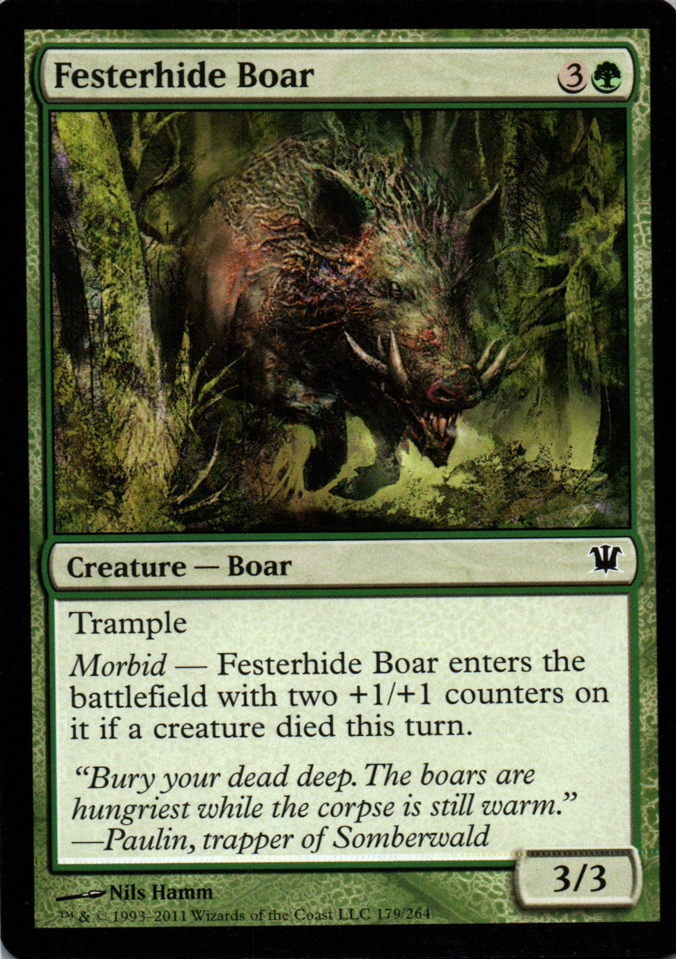 Festerhide Boar - Innistrad - 179 - Front