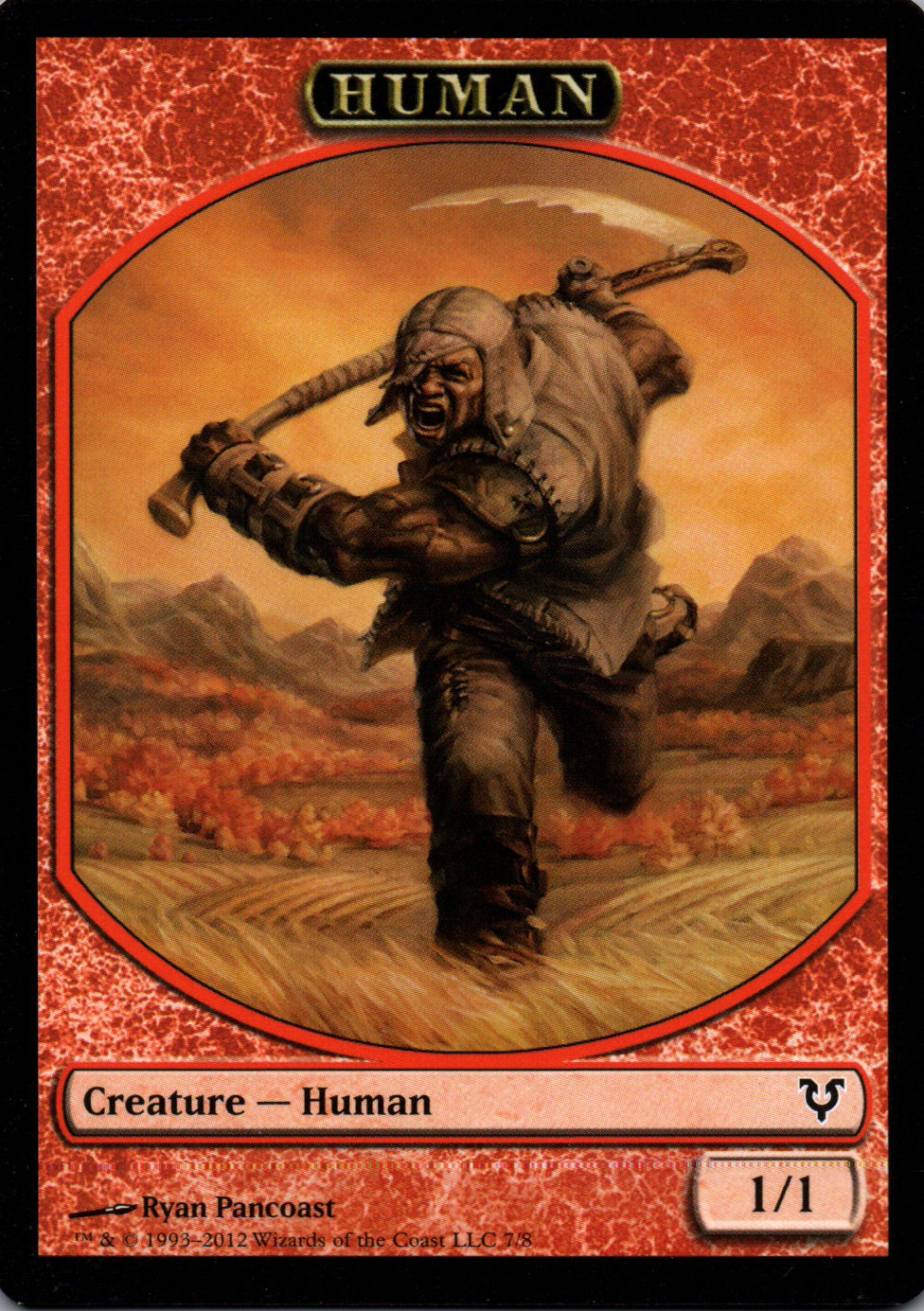 Human - Avacyn Restored Tokens - 7 - Front