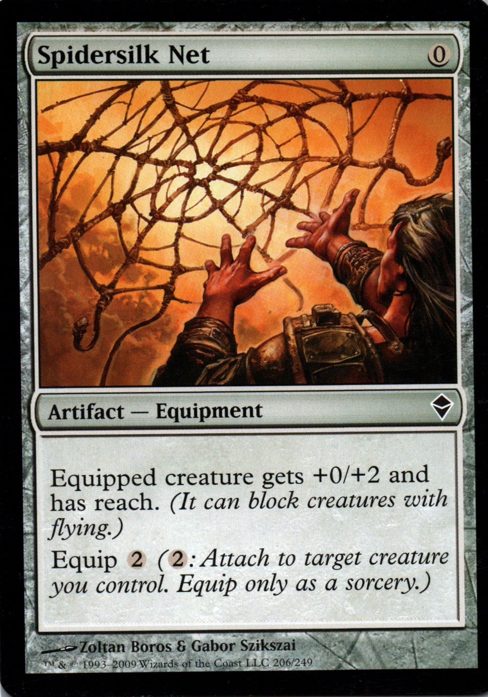 Spidersilk Net - Zendikar - 206 - Front