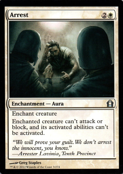 Arrest - Return to Ravnica - 3 - Front