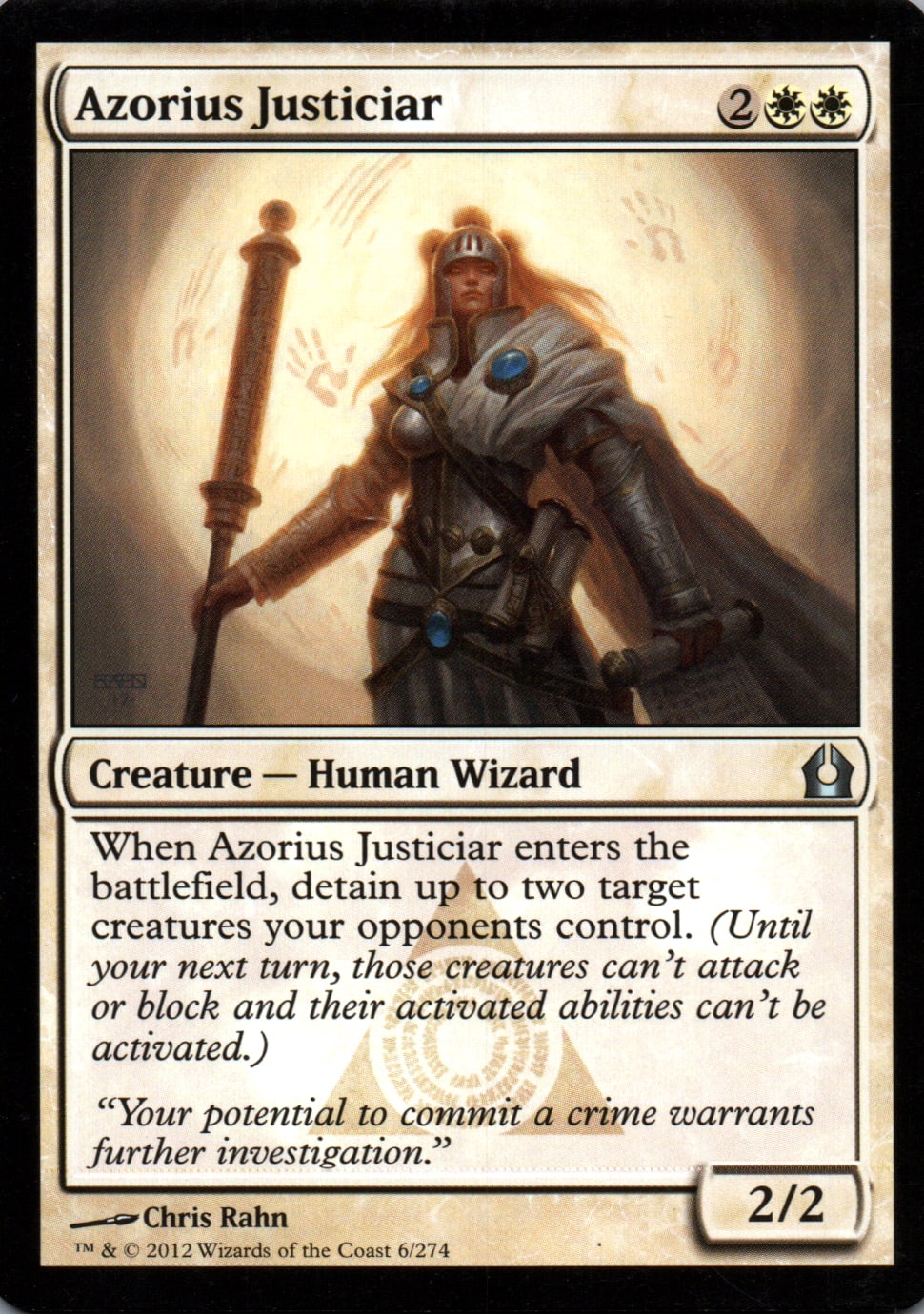 Azorius Justiciar - Return to Ravnica - 6 - Front
