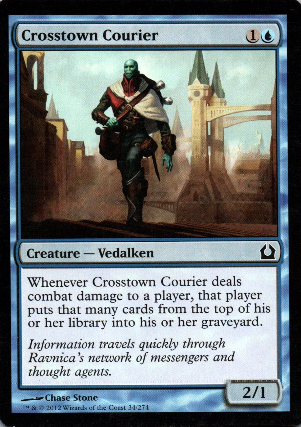 Crosstown Courier - Return to Ravnica - 34 - Front