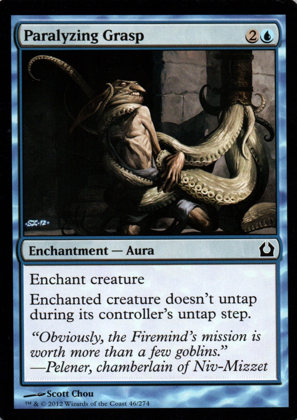 Paralyzing Grasp - Return to Ravnica - 46 - Front