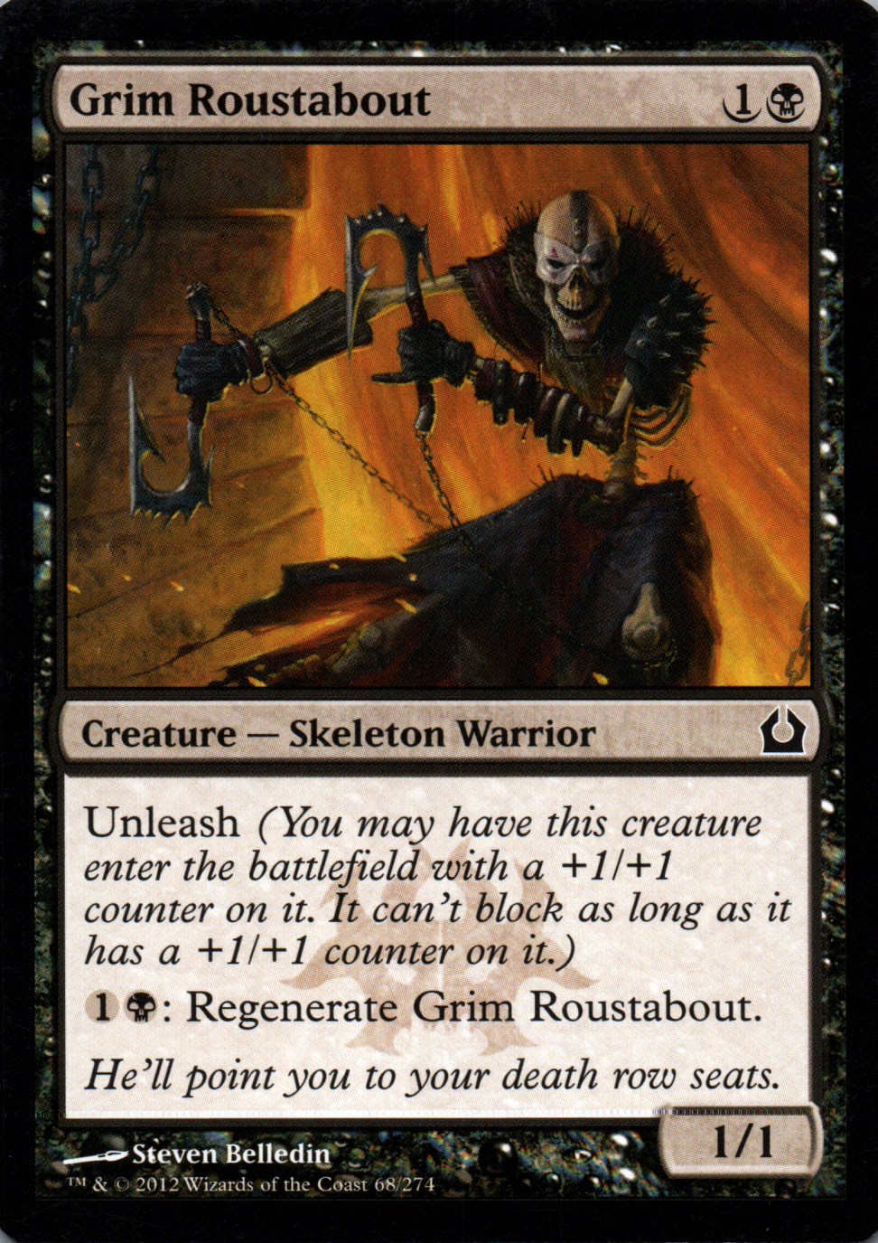 Grim Roustabout - Return to Ravnica - 68 - Front