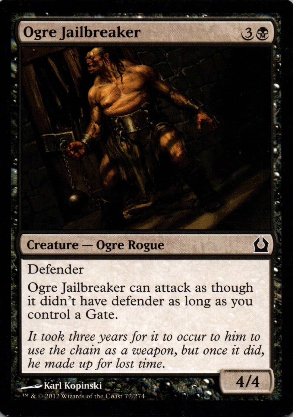 Ogre Jailbreaker - Return to Ravnica - 72 - Front