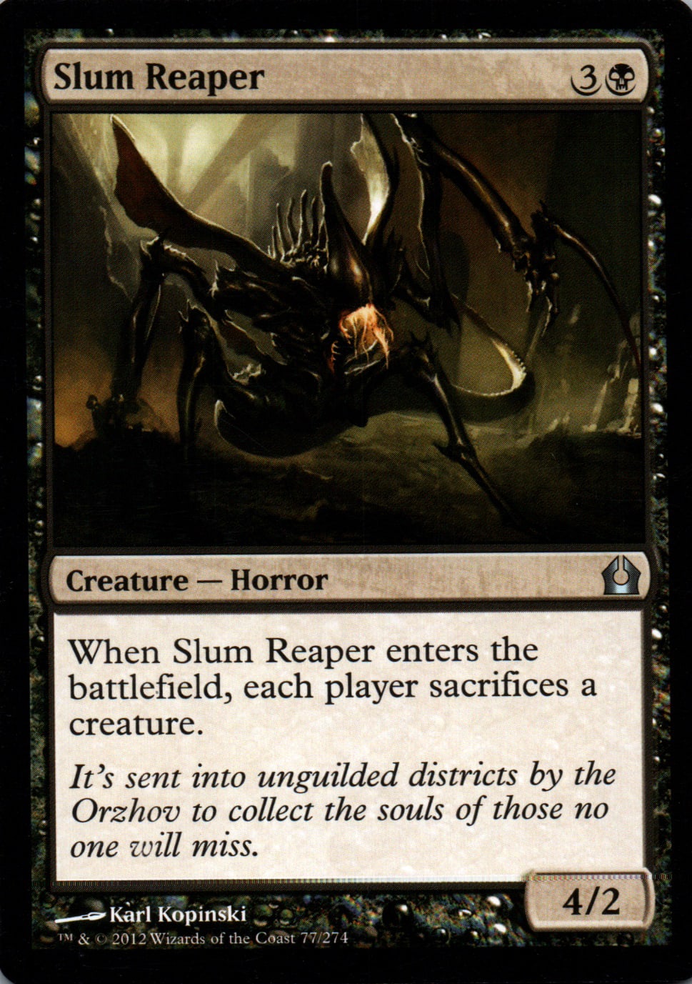 Slum Reaper - Return to Ravnica - 77 - Front